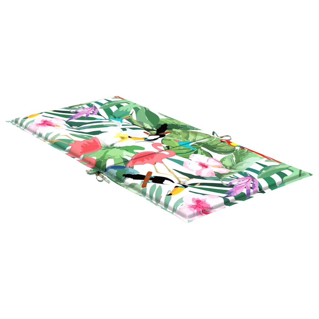 Stoelkussens Lage Rug Stof Meerkleurig 4 100 x 50 x 4 cm Groen en roze