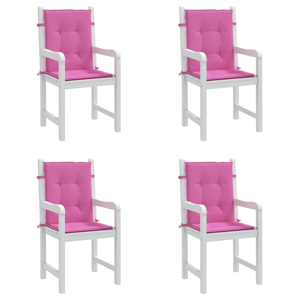 Stoelkussens Lage Rug Stof 4 100 x 50 x 4 cm Roze