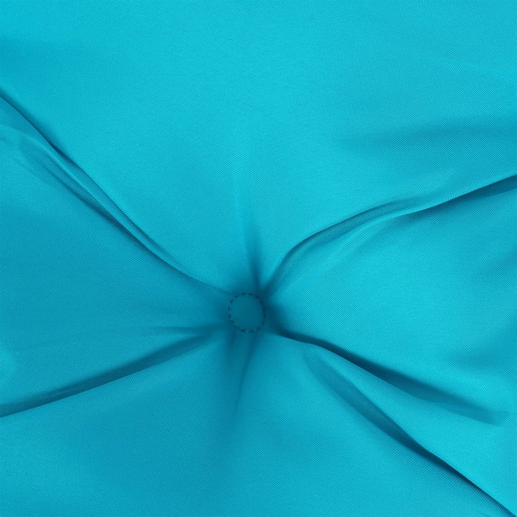 Stoelkussens Stof Turquoise 4 50 x 50 x 7 cm