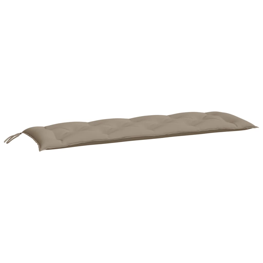 Tuinbankkussens 2 st 150x50x7 cm oxford stof taupe