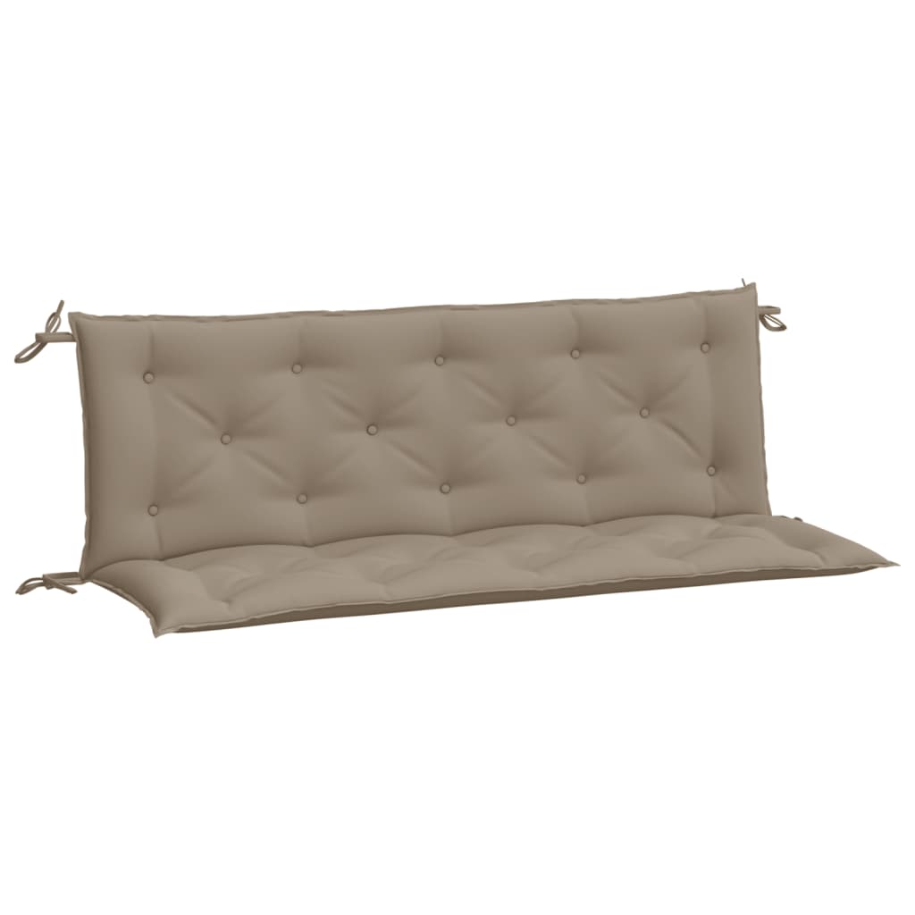 Tuinbankkussens 2 st 150x50x7 cm oxford stof taupe