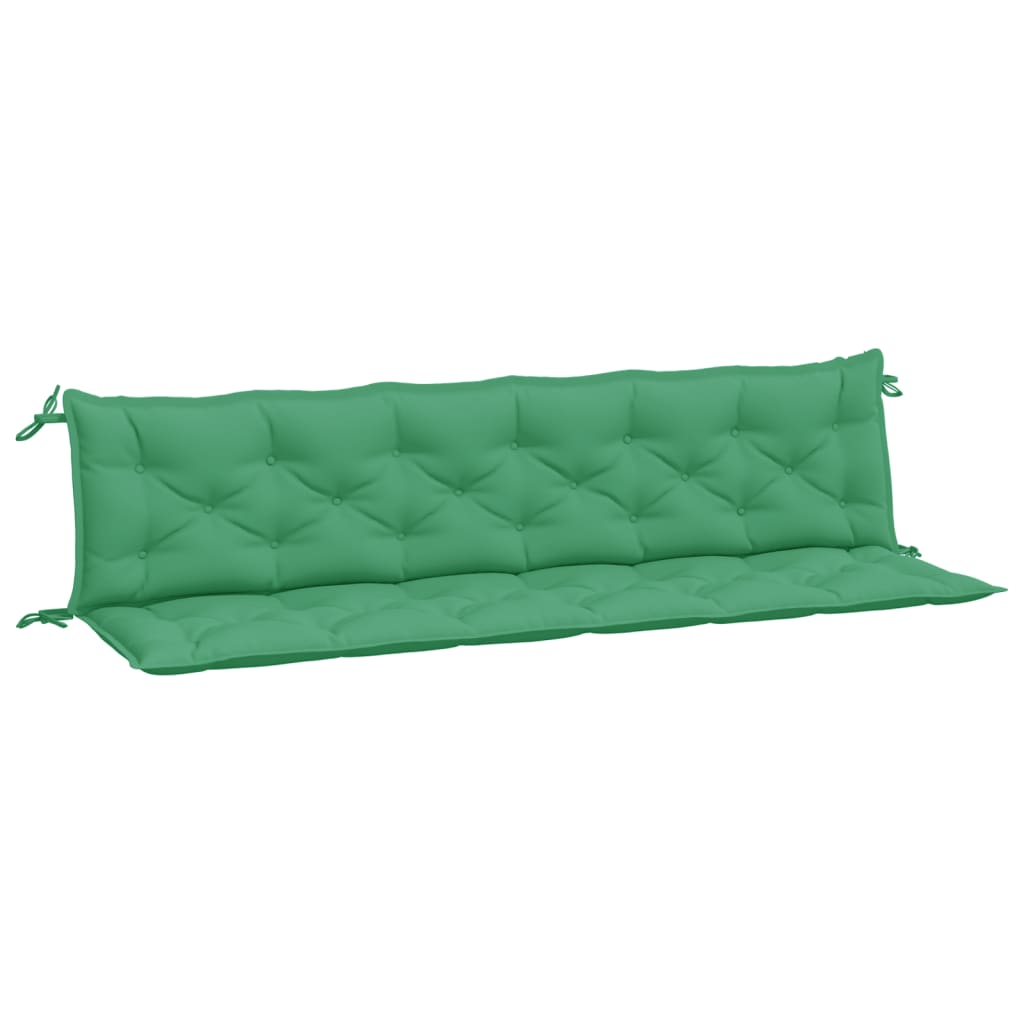 Tuinbankkussens 2 st 200x50x7 cm oxford stof groen