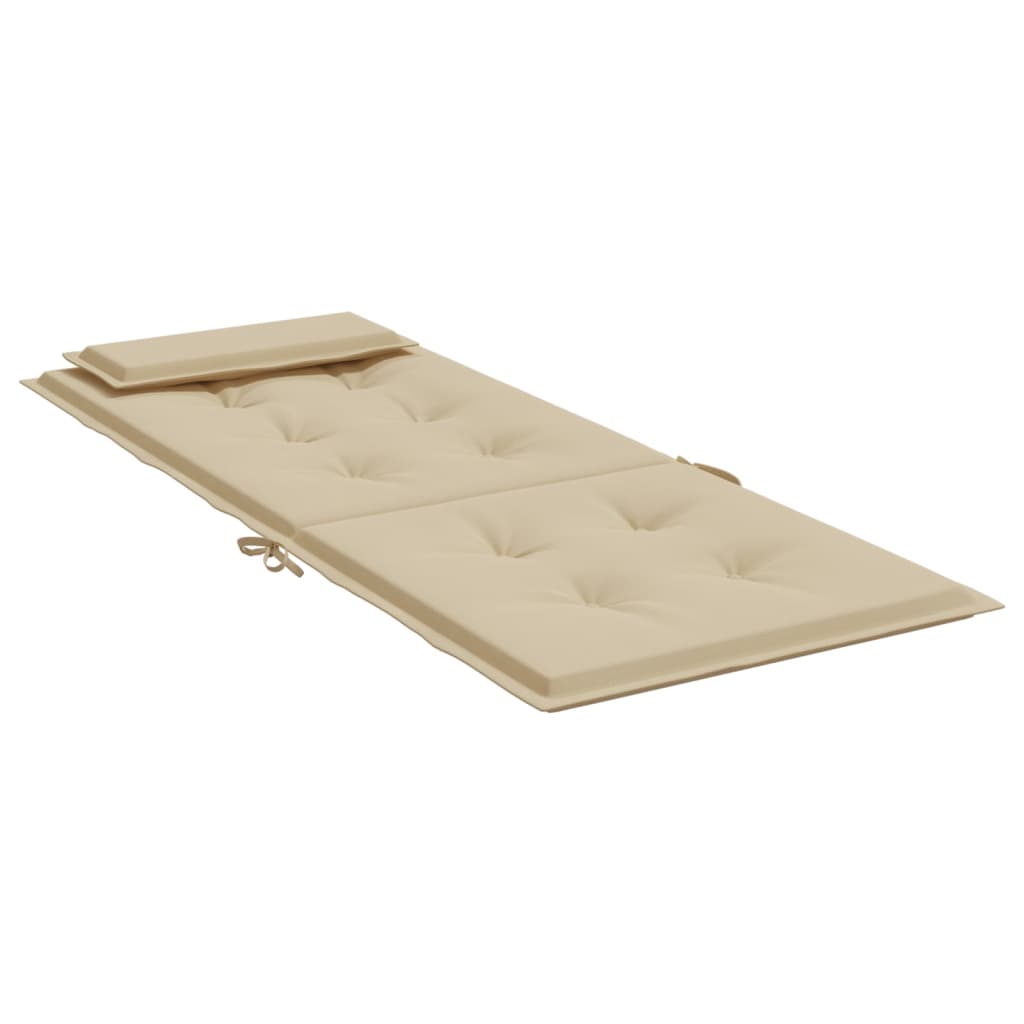 Stoelkussens Hoge Rug Oxford Stof 4 Beige