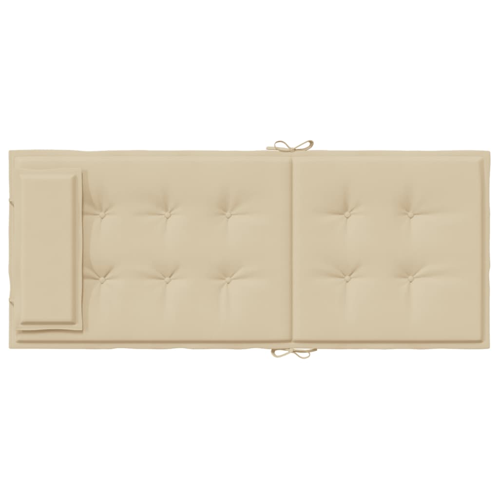 Stoelkussens Hoge Rug Oxford Stof 4 Beige