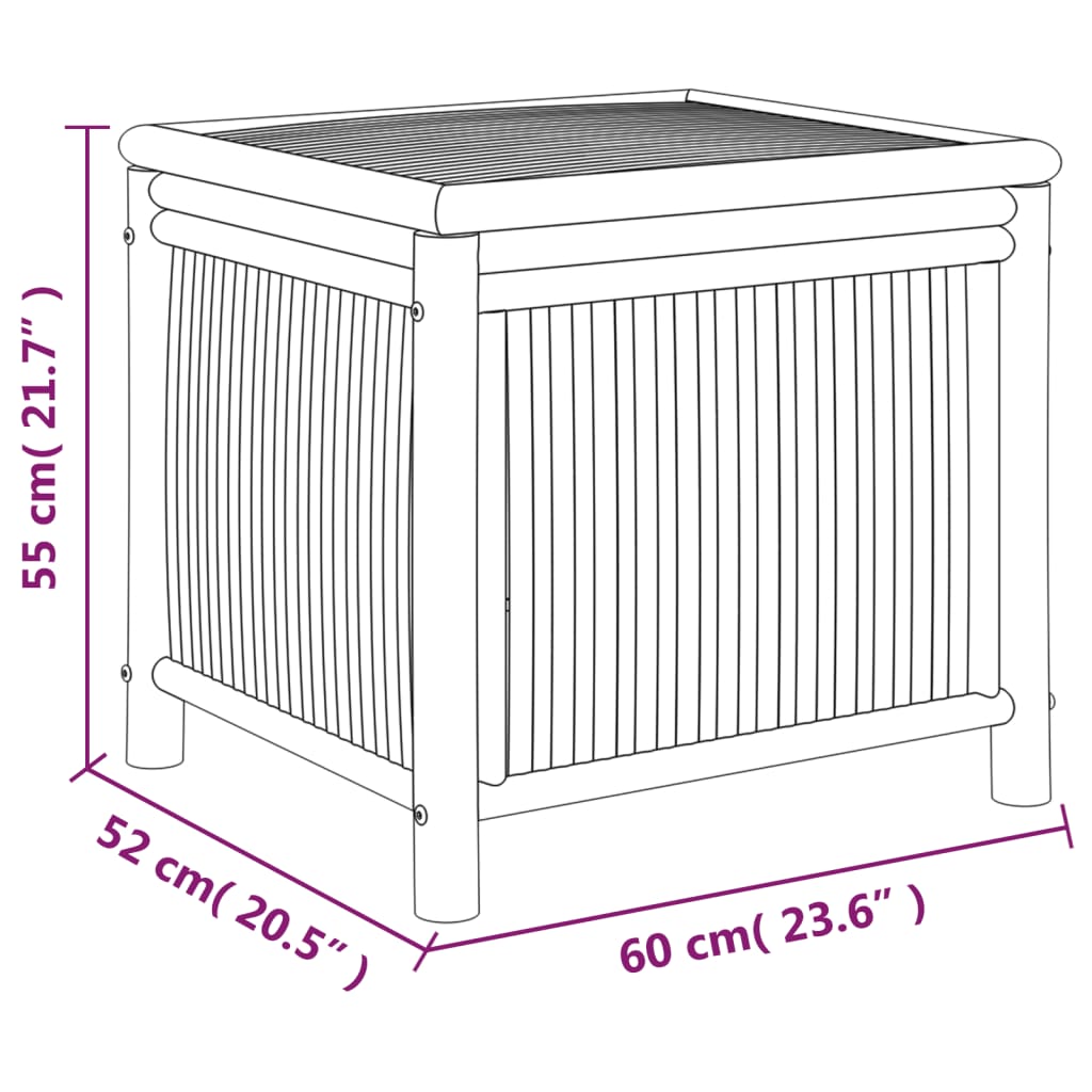 Tuinbox 60X52X55 Cm Bamboe 60 x 52 x 55 cm