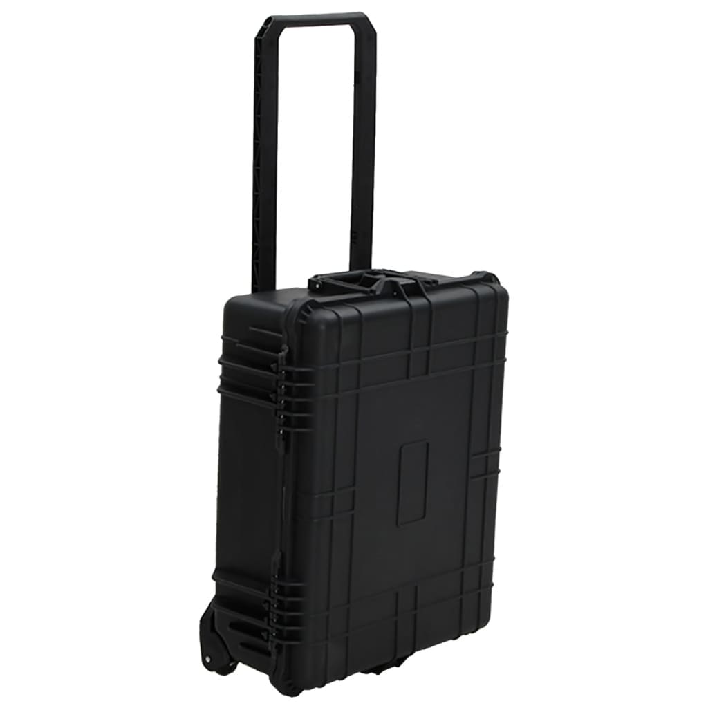 Flightcase op wieltjes 63x50x23 cm PP zwart