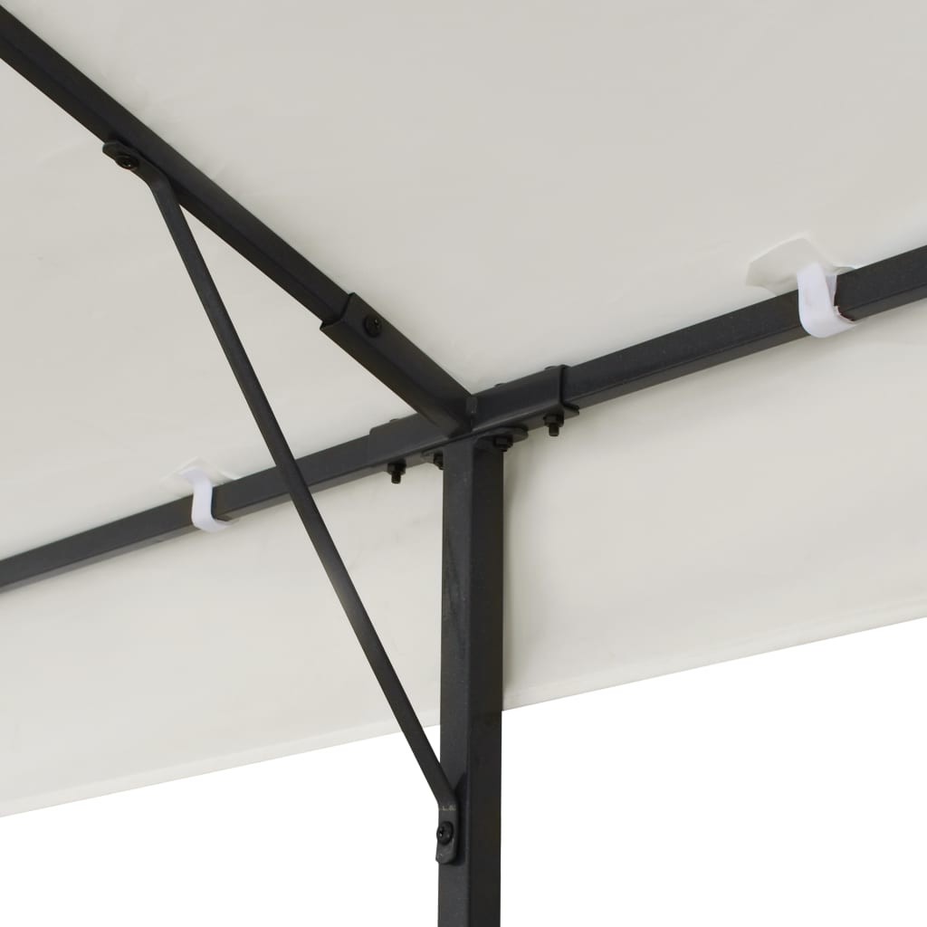 Prieel Met Dubbel Dak 6X3 M Wit