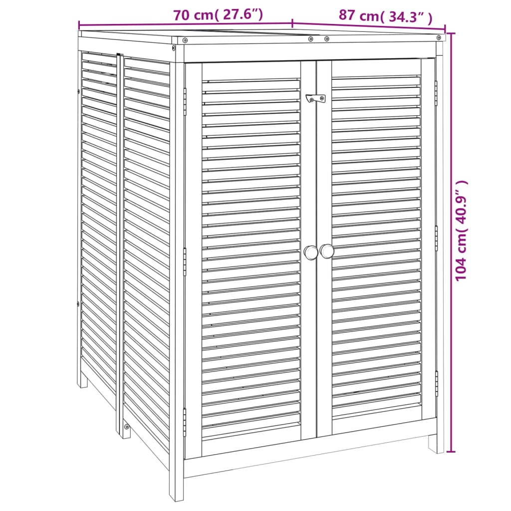 Tuinbox 70x87x104 cm massief acaciahout