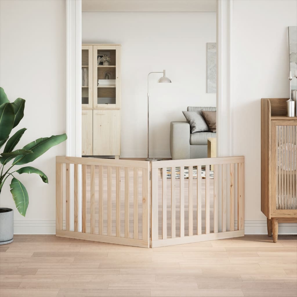 Hondenhek inklapbaar 2 panelen 160 cm populierenhout