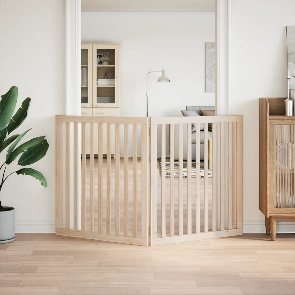 Hondenhek inklapbaar 2 panelen 160 cm populierenhout