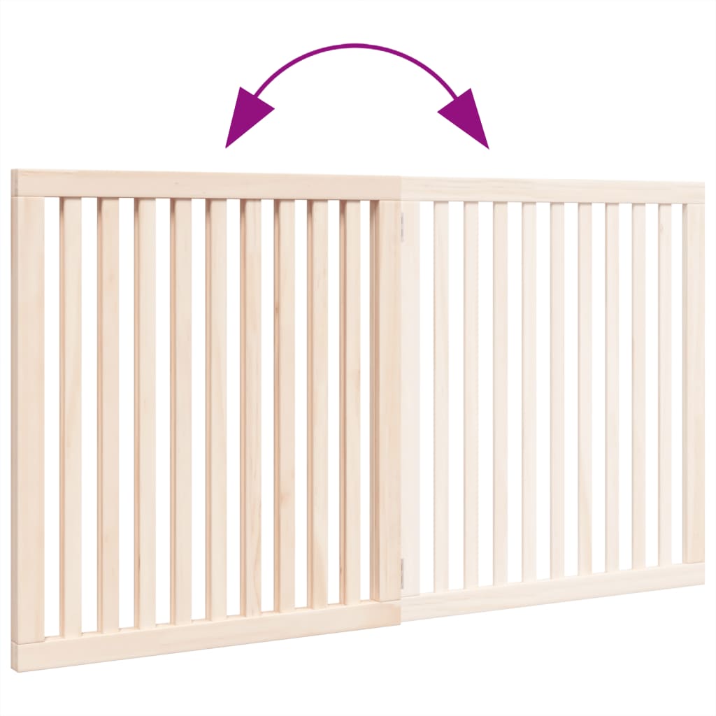 Hondenhek inklapbaar 2 panelen 160 cm populierenhout
