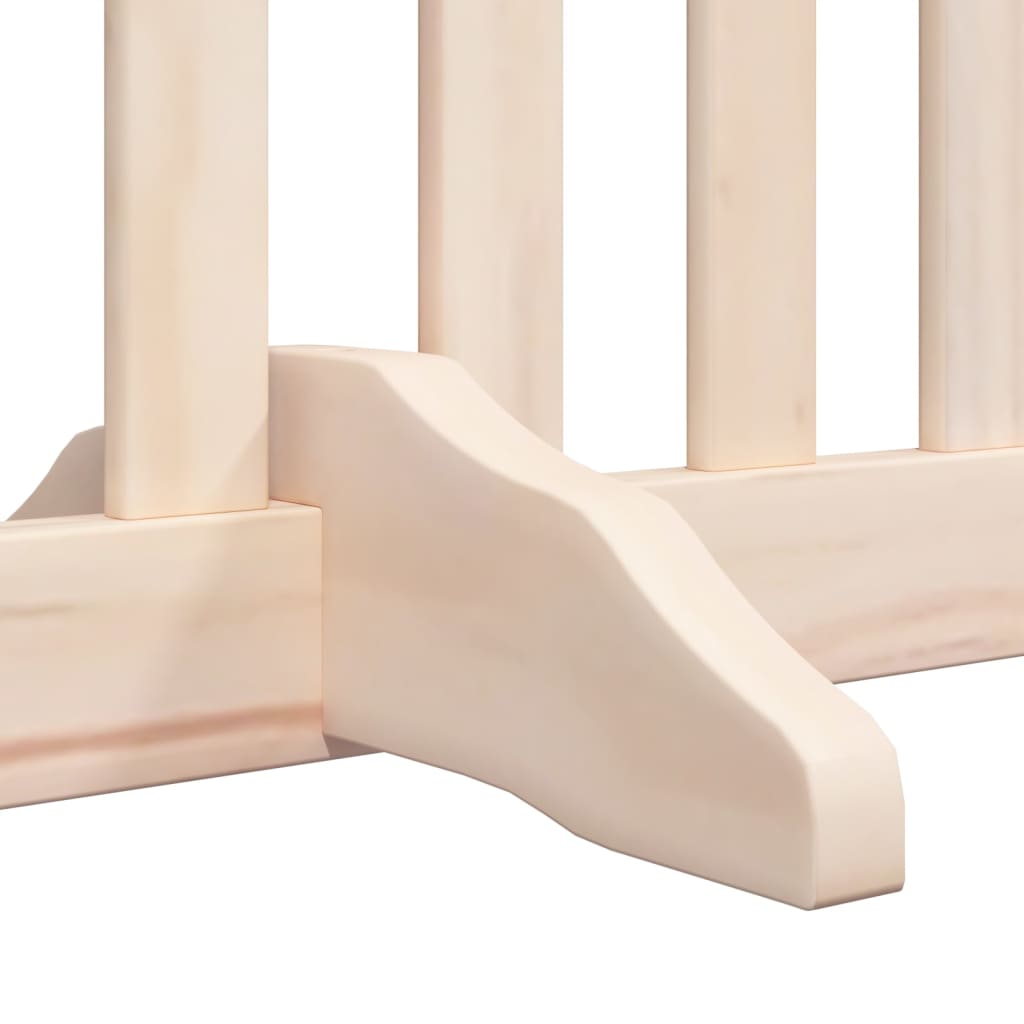 Hondenhek inklapbaar met deur 4 panelen 320 cm populierenhout