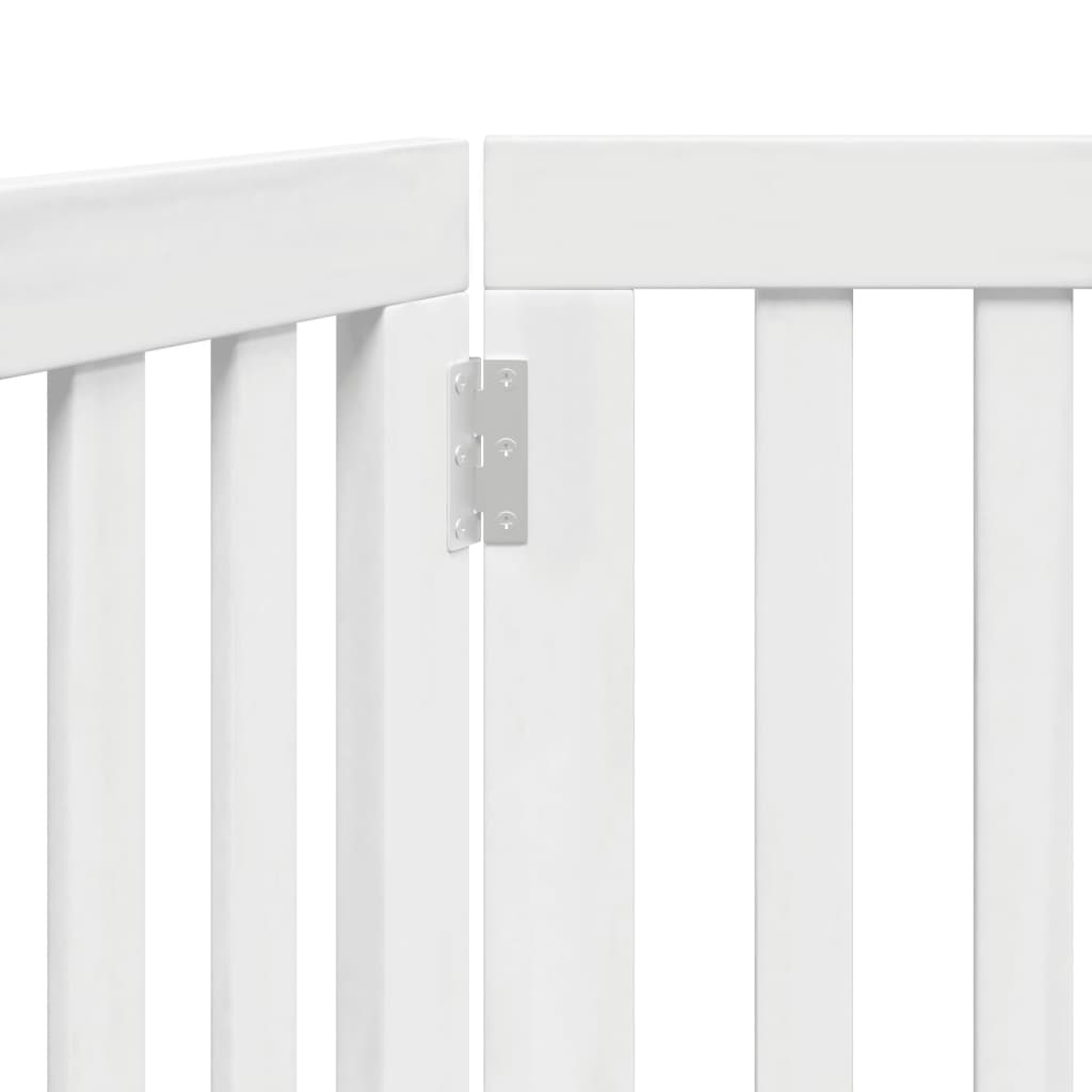 Hondenhek inklapbaar 2 panelen 160 cm populierenhout wit