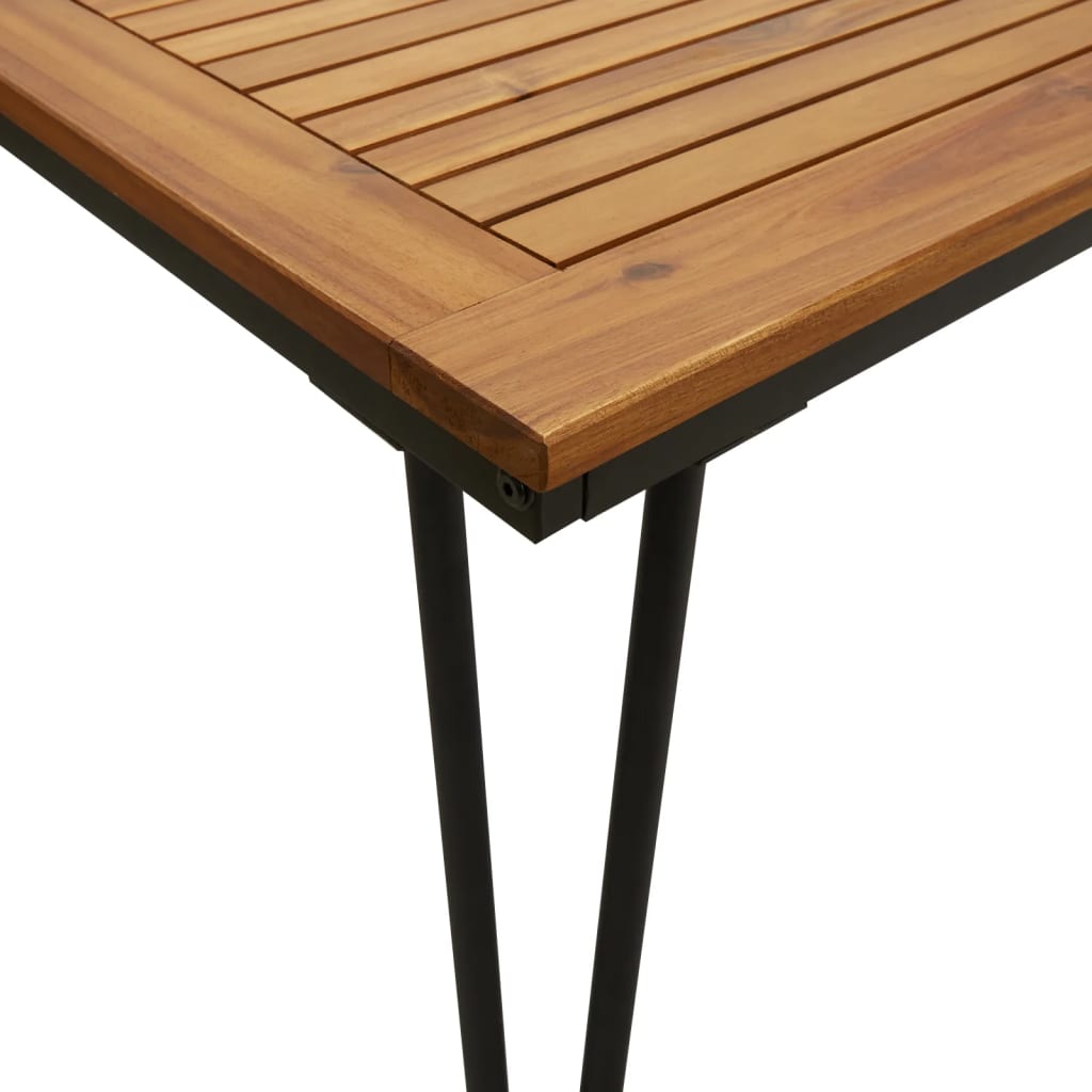 Tuintafel Met Haarspeldpoten 180X90X75 Cm Massief Acaciahout 180 x 90 x 75 cm