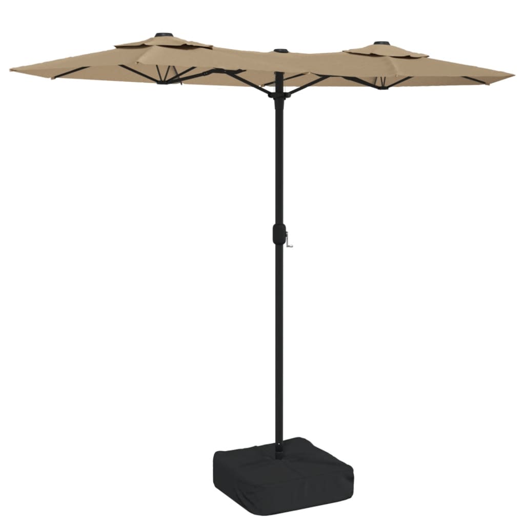 Parasol Dubbel 316X240 Cm Taupe