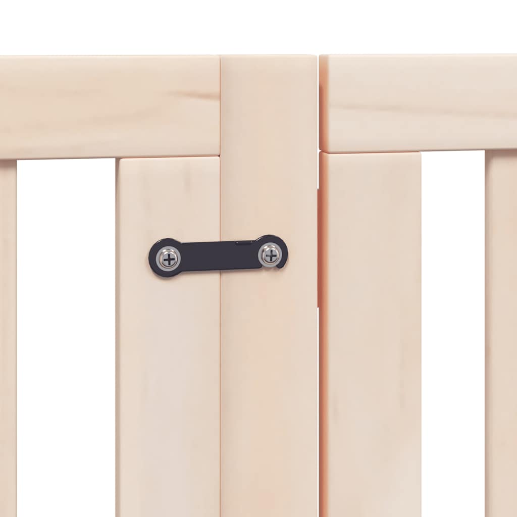 Hondenhek inklapbaar met deur 12 panelen 600 cm populierenhout