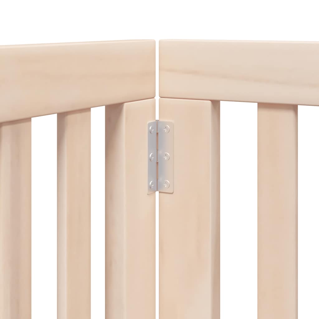 Hondenhek inklapbaar met deur 12 panelen 600 cm populierenhout