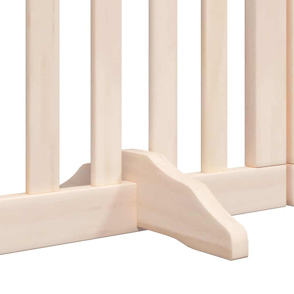 Hondenhek inklapbaar met deur 15 panelen 750 cm populierenhout