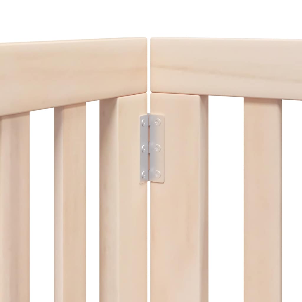 Hondenhek inklapbaar met deur 15 panelen 750 cm populierenhout