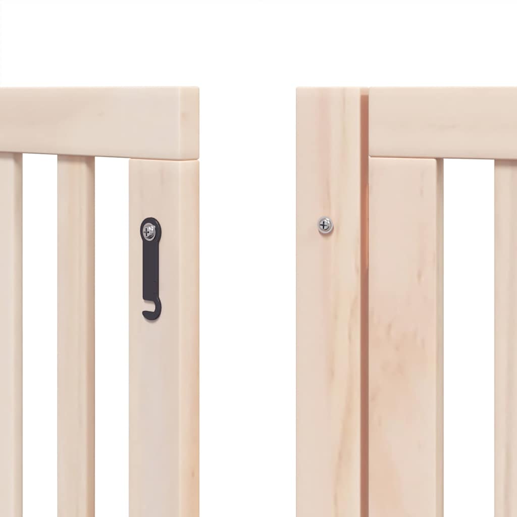 Hondenhek inklapbaar met deur 15 panelen 750 cm populierenhout