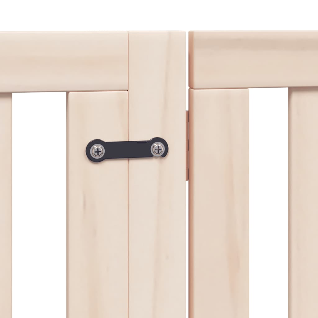 Hondenhek inklapbaar met deur 10 panelen 800 cm populierenhout