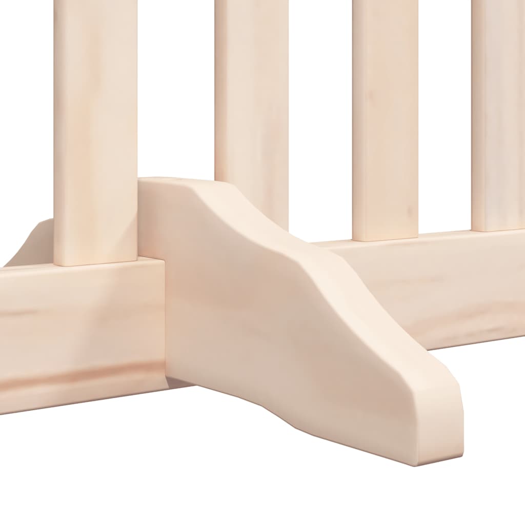 Hondenhek inklapbaar met deur 8 panelen 640 cm populierenhout