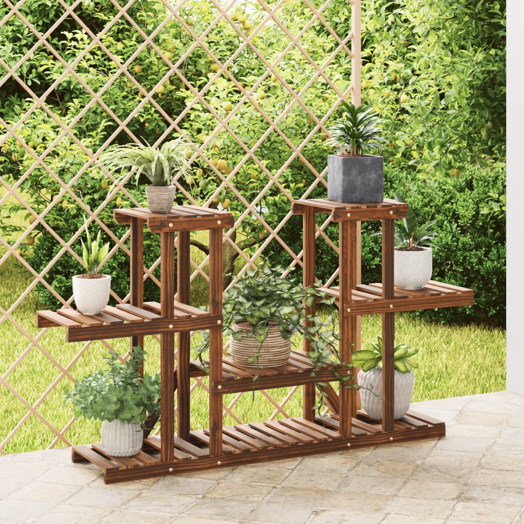 Plantenstandaard 110x25x73 cm massief vurenhout