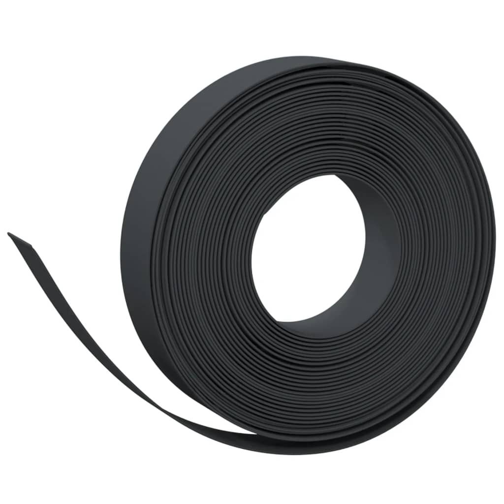 Tuinranden 3 St 0 M 0 Cm Polyetheen 30 x 0.1 m Zwart