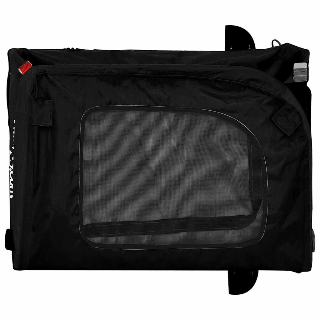 Fietskar voor huisdieren met opslag Zwart 124.5 x 63.5 x 53 cm