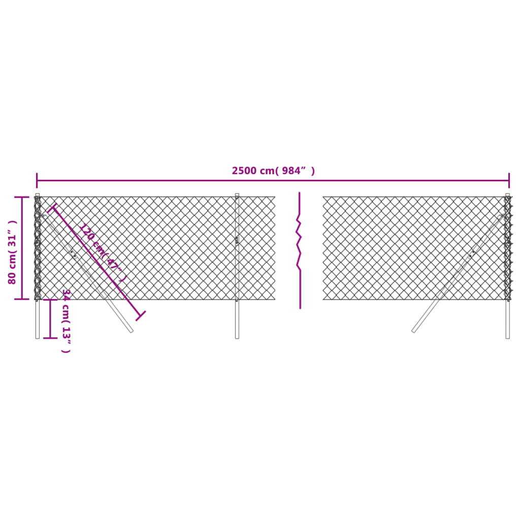 Gaashek 0,8X25 M 0.8 x 25 m Groen