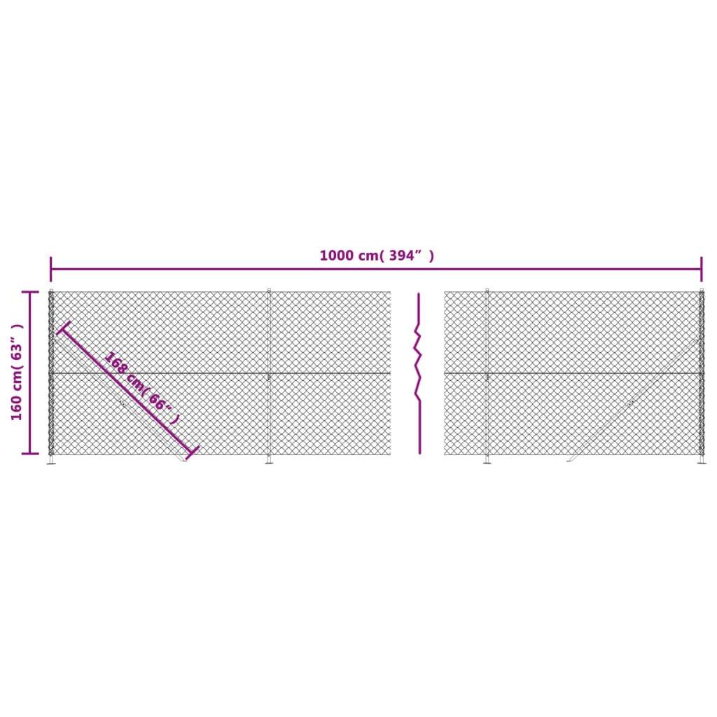 Gaashek Met Flens ,6X0 M 1.6 x 10 m Groen