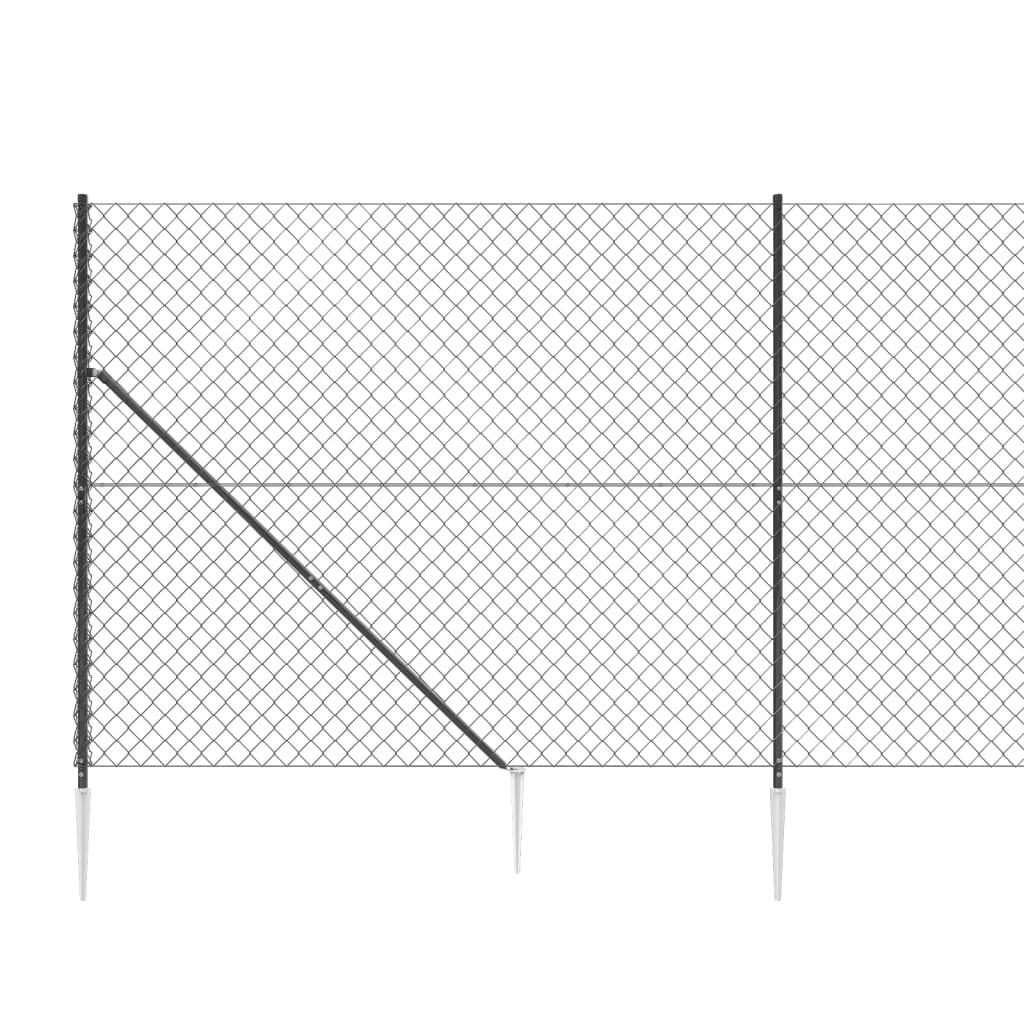 Gaashek Met Grondankers ,4X0 M Kleurig 1.4 x 10 m Antraciet