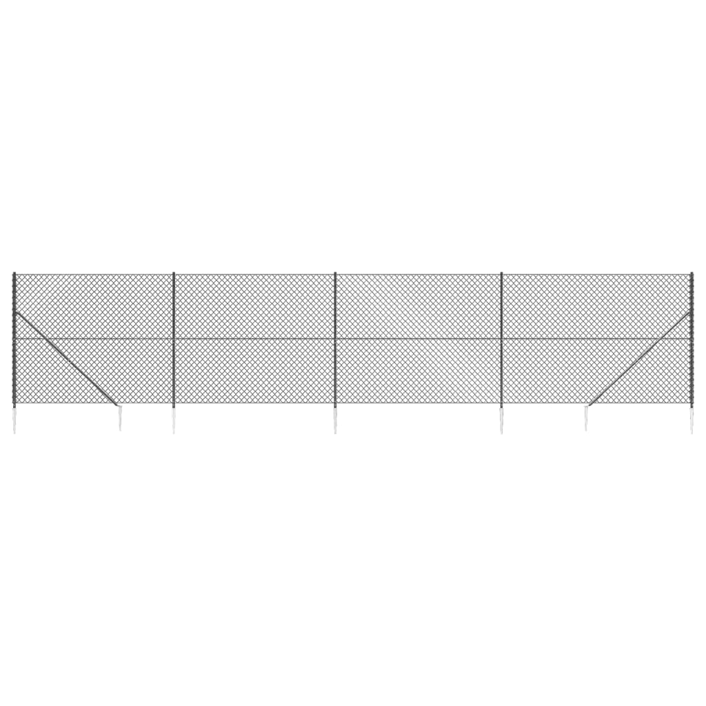 Gaashek Met Grondankers ,8X0 M Kleurig 1.8 x 10 m Antraciet