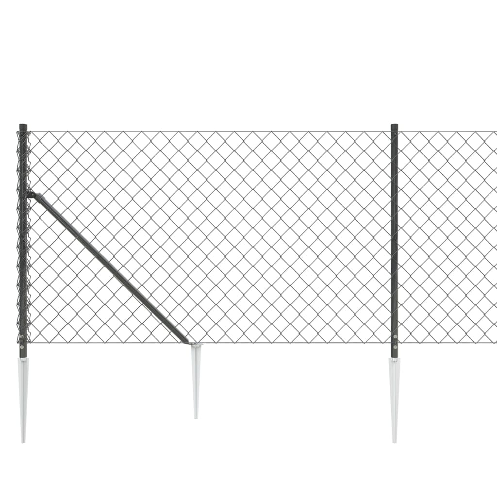 Gaashek Met Grondankers 0,8X25 M Kleurig 0.8 x 25 m Antraciet