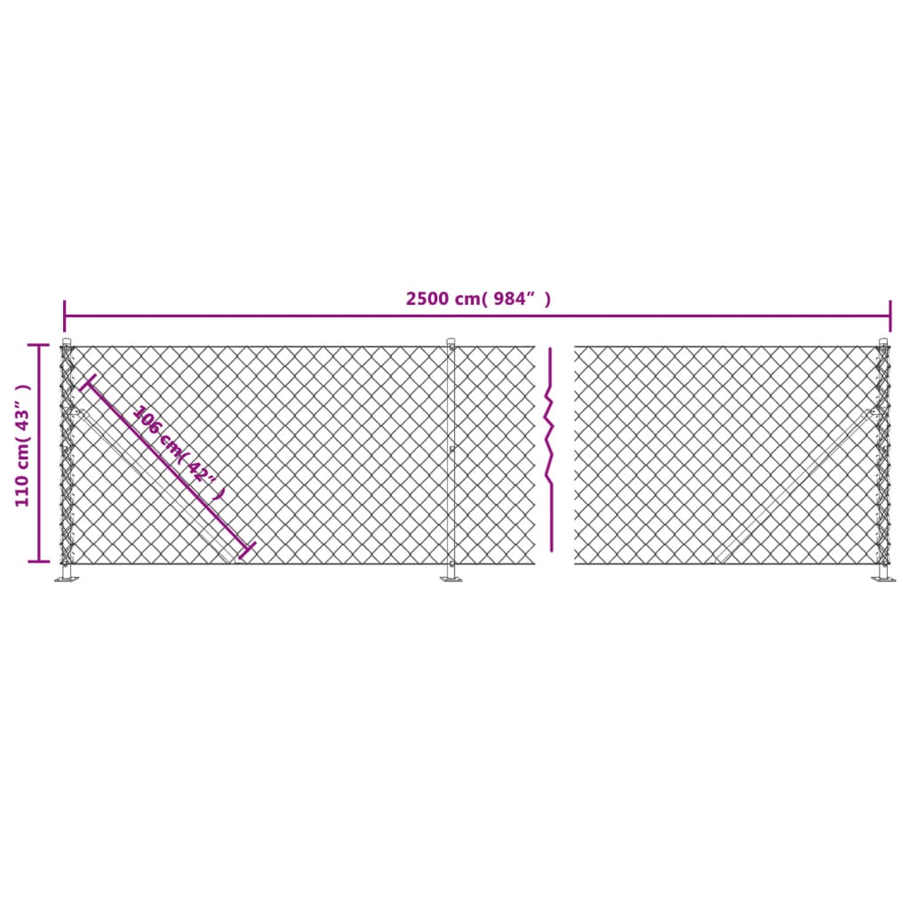 Gaashek Met Flens ,X25 M Kleurig 1.1 x 25 m Antraciet