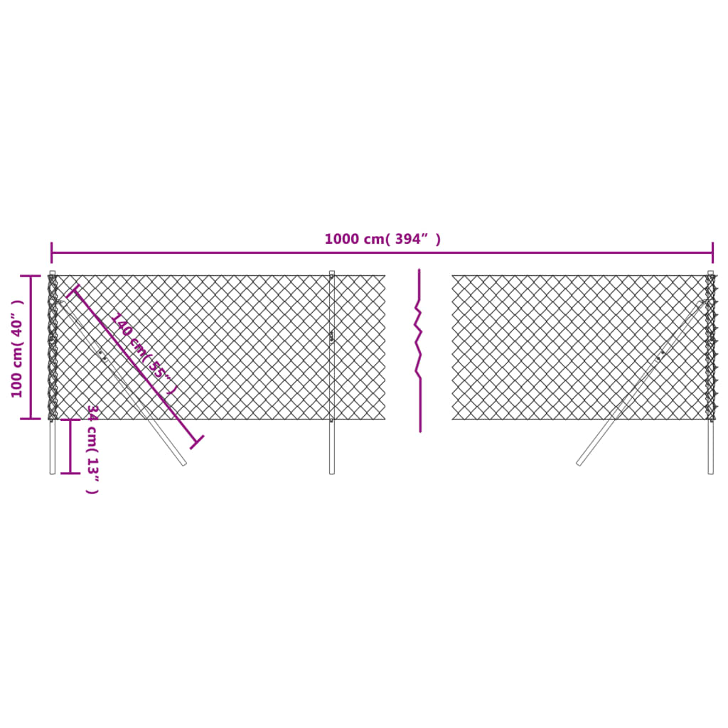 Gaashek Kleurig 1 x 10 m Zilver