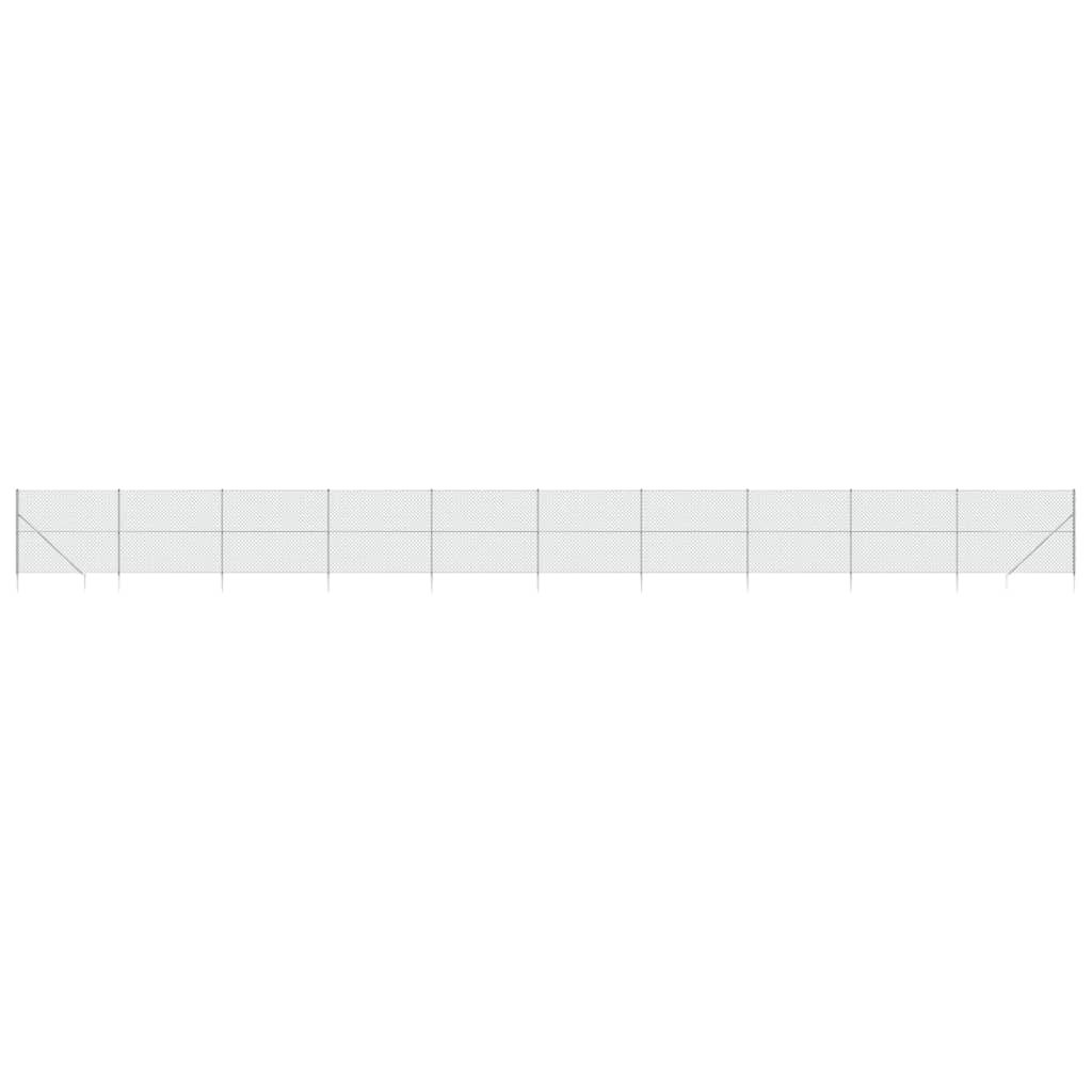 Gaashek Met Grondankers ,6X25 M Kleurig 1.6 x 25 m Zilver