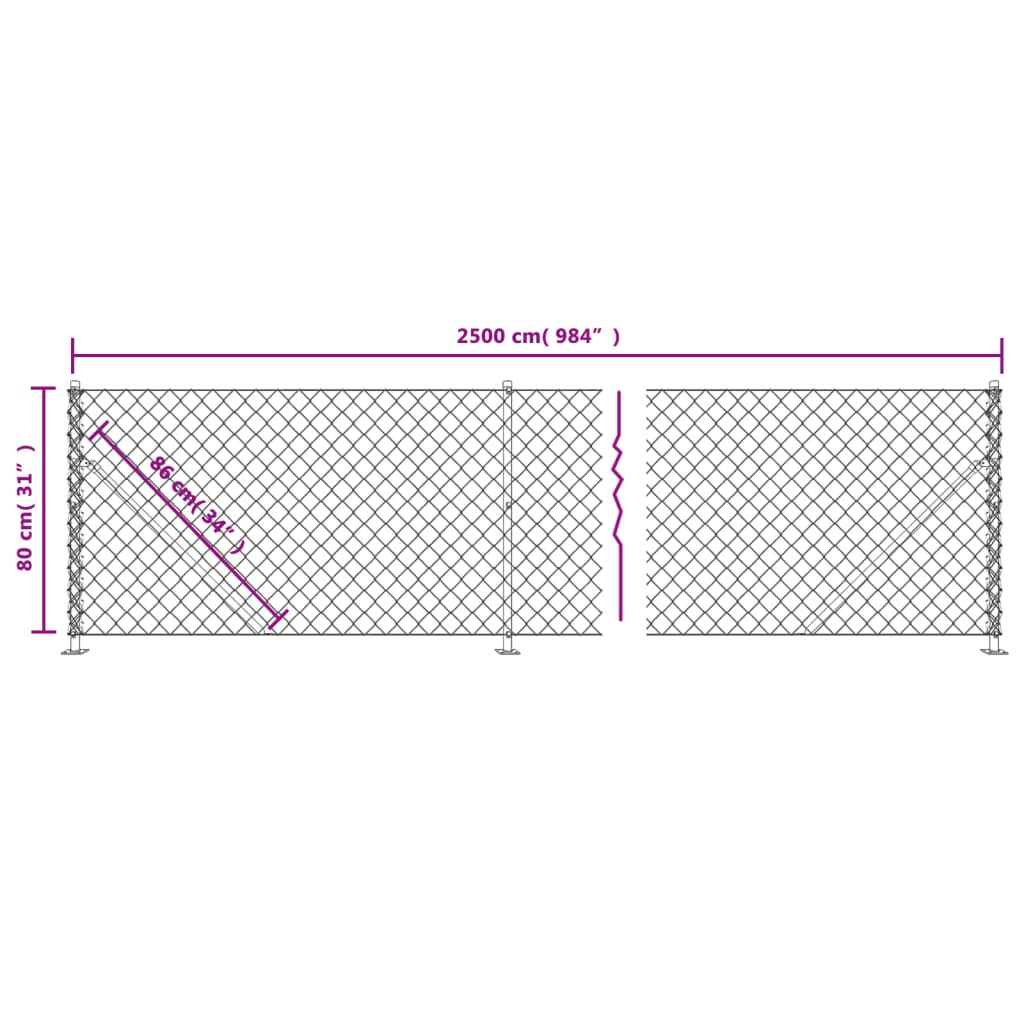 Gaashek Met Flens 0,8X25 M Kleurig 0.8 x 25 m Zilver