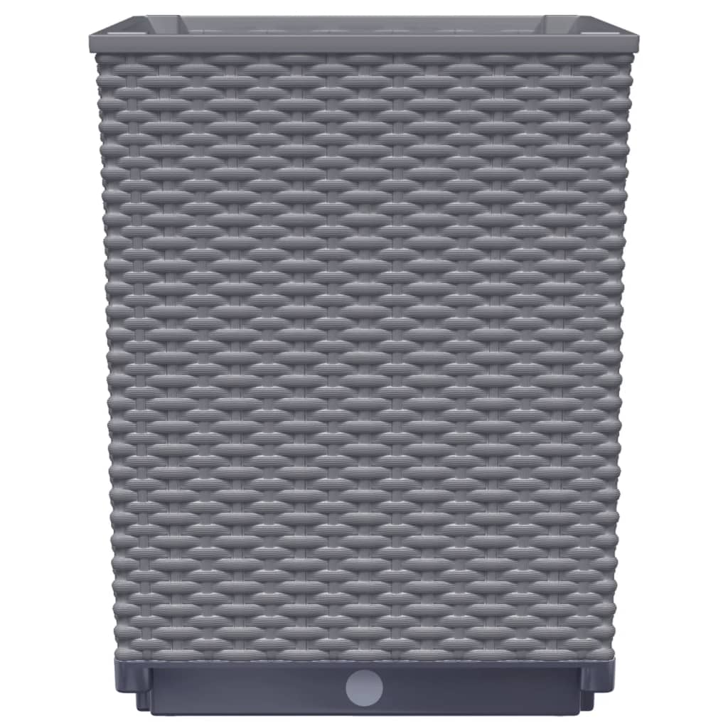 Plantenbakken 30X30X37 Cm Polypropeen Donkergrijs 2 Blauwgrijs