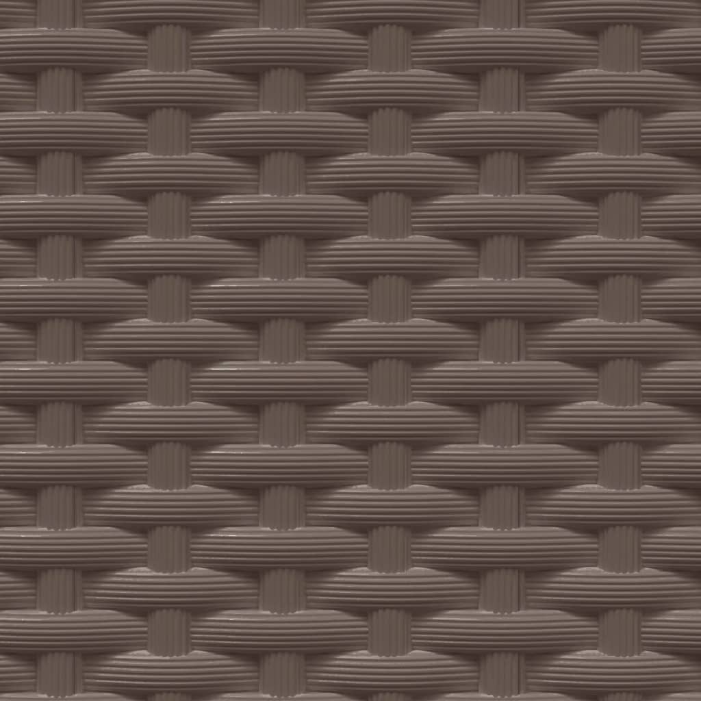 Plantenbakken 2 st 30x30x37 cm polypropeen bruin