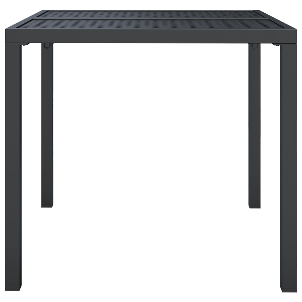 Tuintafel 80X80X72 Cm Staal Antracietkleurig 1 80 x 80 x 72 cm