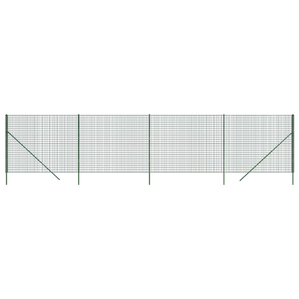 Draadgaashek ,4X0 M Gegalvaniseerd Staal 1.4 x 10 m Groen