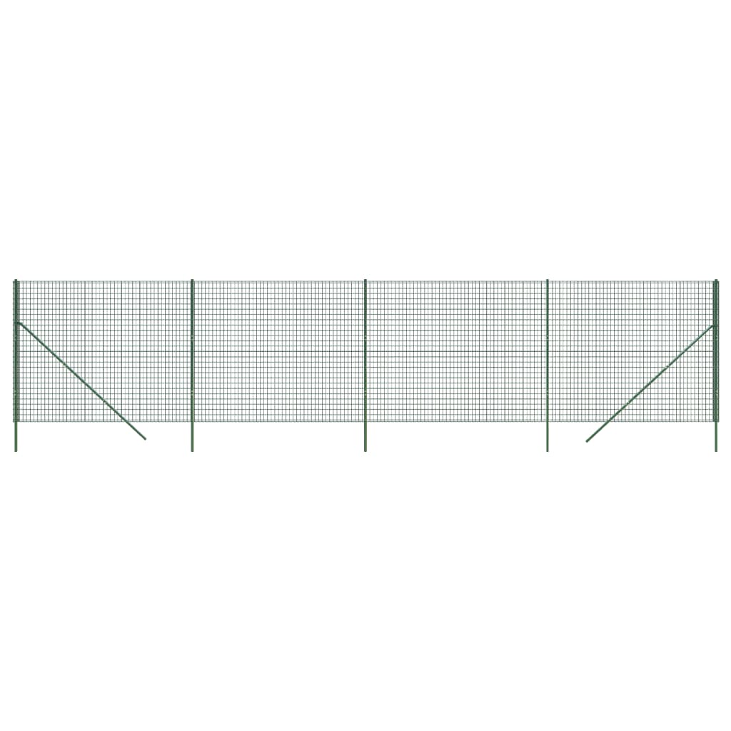 Draadgaashek Gegalvaniseerd Staal 2 x 10 m Groen