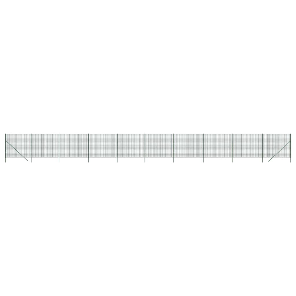 Draadgaashek ,4X25 M Gegalvaniseerd Staal Groen 1.4 x 25 m