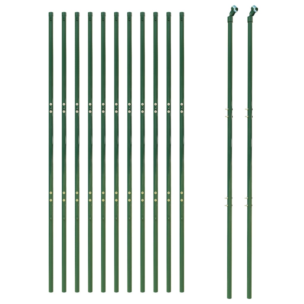 Draadgaashek ,6X25 M Gegalvaniseerd Staal 1.6 x 25 m Groen