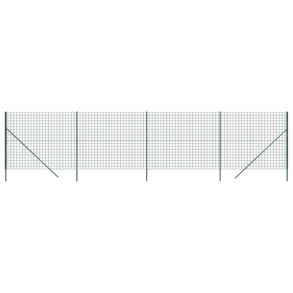 Draadgaashek ,4X0 M Gegalvaniseerd Staal 1.4 x 10 m Groen