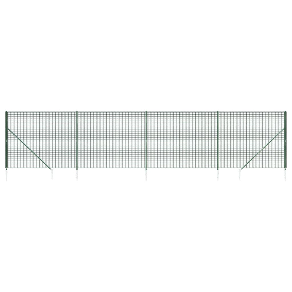 Draadgaashek Met Grondankers 2,2X0 M Groen 2.2 x 10 m