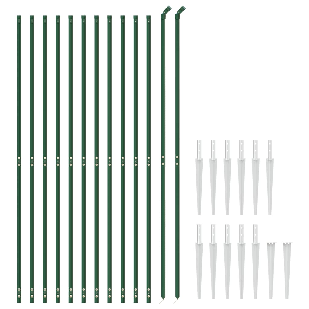 Draadgaashek Met Grondankers ,8X25 M 1.8 x 25 m Groen