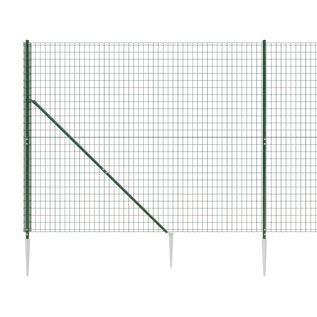 Draadgaashek Met Grondankers ,8X25 M 1.8 x 25 m Groen