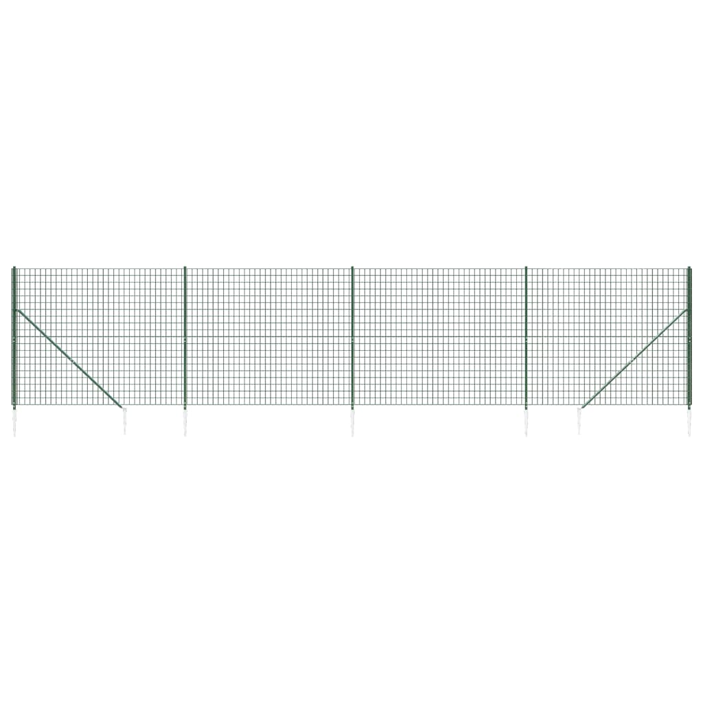Draadgaashek Met Grondankers 2,2X0 M 2.2 x 10 m Groen